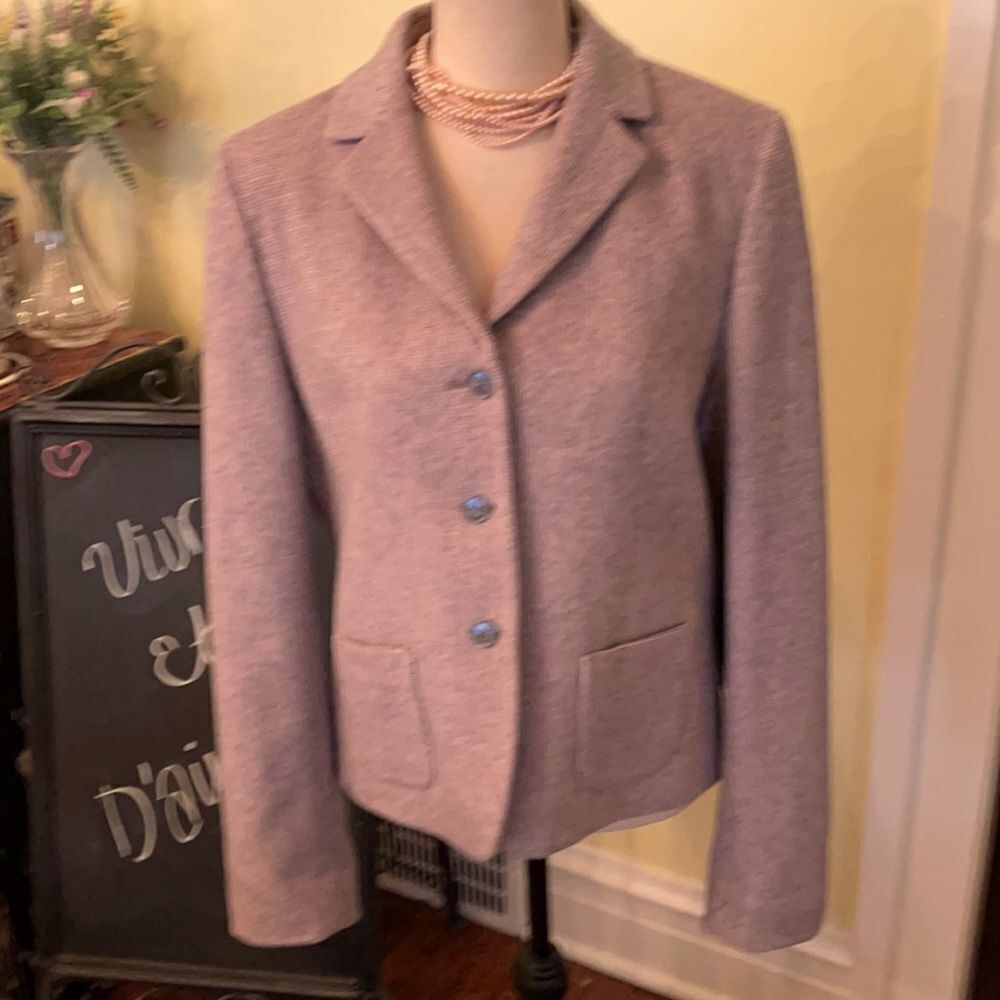 Mark Shale Sz 12 EUC Lined Wool Blazer